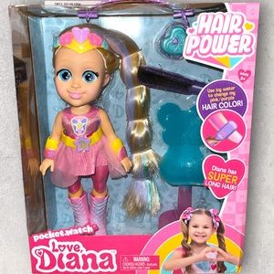 *NEW* Love, Diana Hairpower Doll W/Accessories & Color Changing Hair!